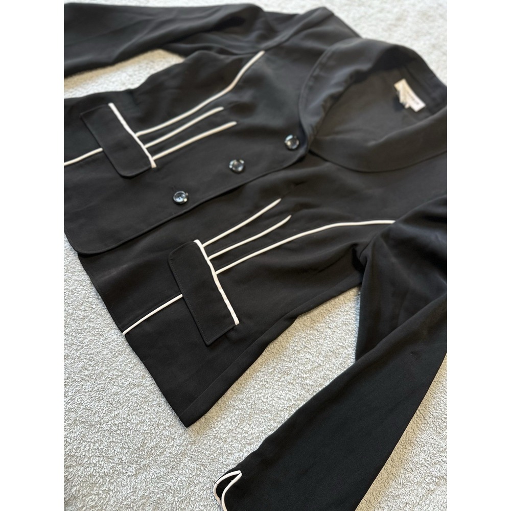 Women's‎ Sag Harbor Blazer Jacket Black Size 8 - Picture 3 of 12